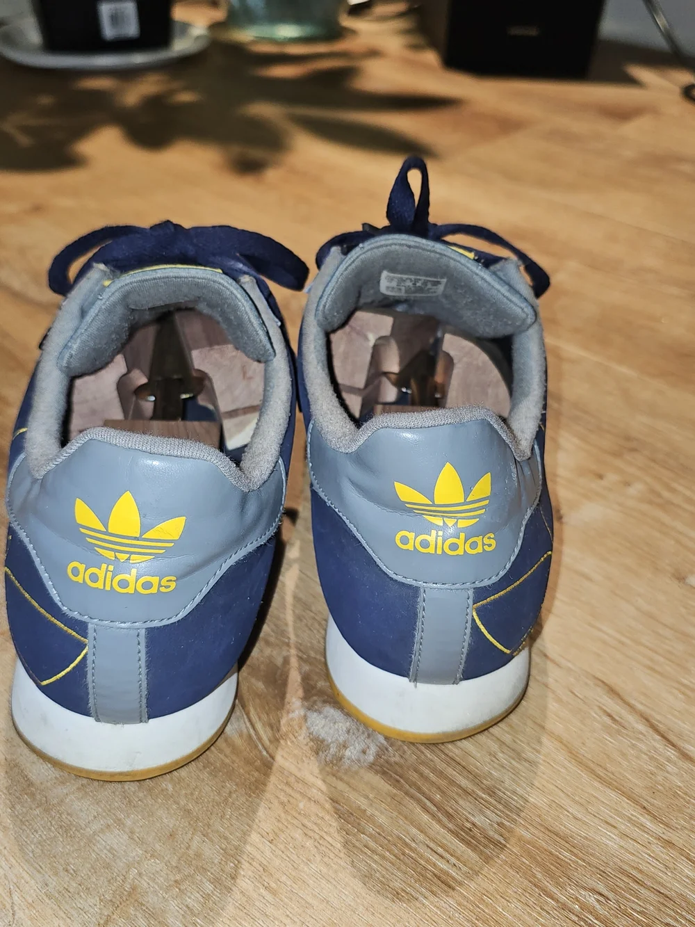 ADIDAS Samoa Mens Blue Suede Sneakers Size 13 Shoes Athletic Running - Picture 4 of 6